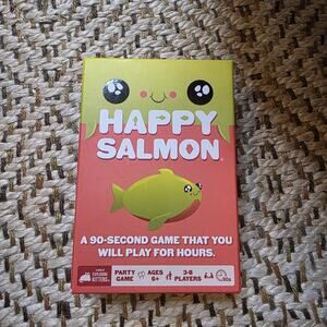 HAPPY SALMON Party Card Game Family Friendly (2021) Used 1 Time NICE